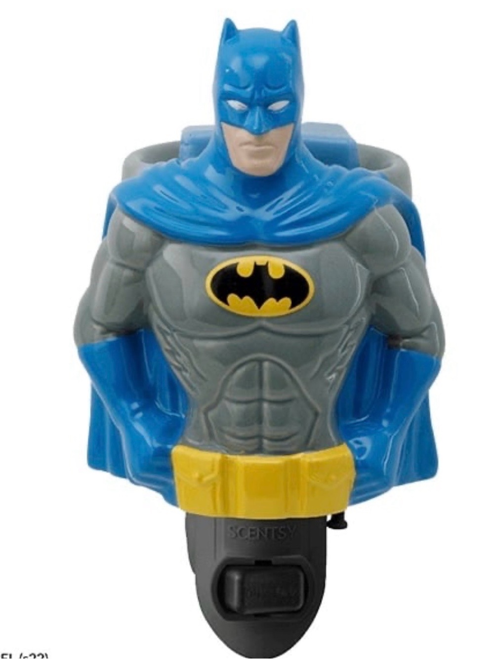 Scentsy Batman Plug-In Nightlight Figure - Blue, Gray, Yellow